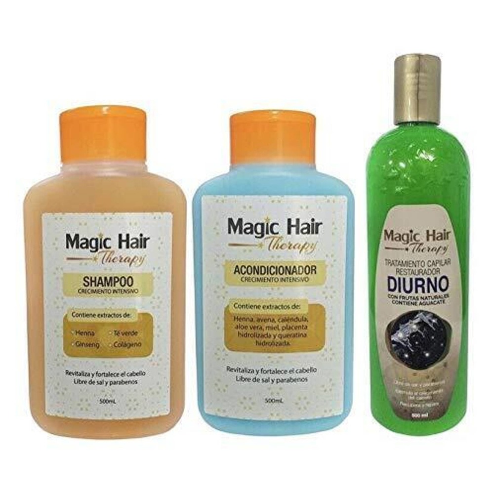 Magic Hair Therapy Shampoo, Acondicionador Crecimiento Intensivo y Diurno
